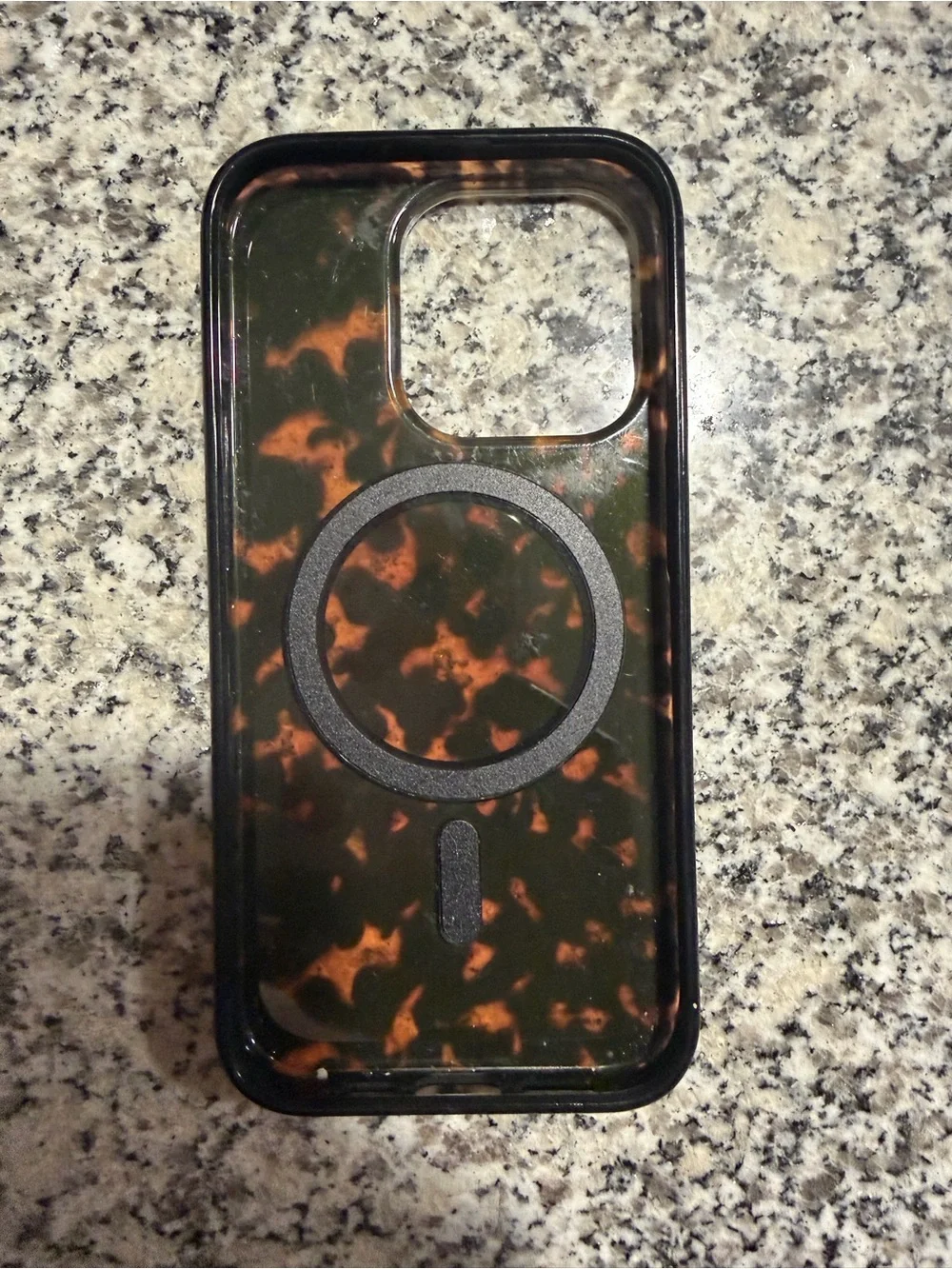 kate spade Tortoiseshell Gloss iPhone Case - Black & Brown